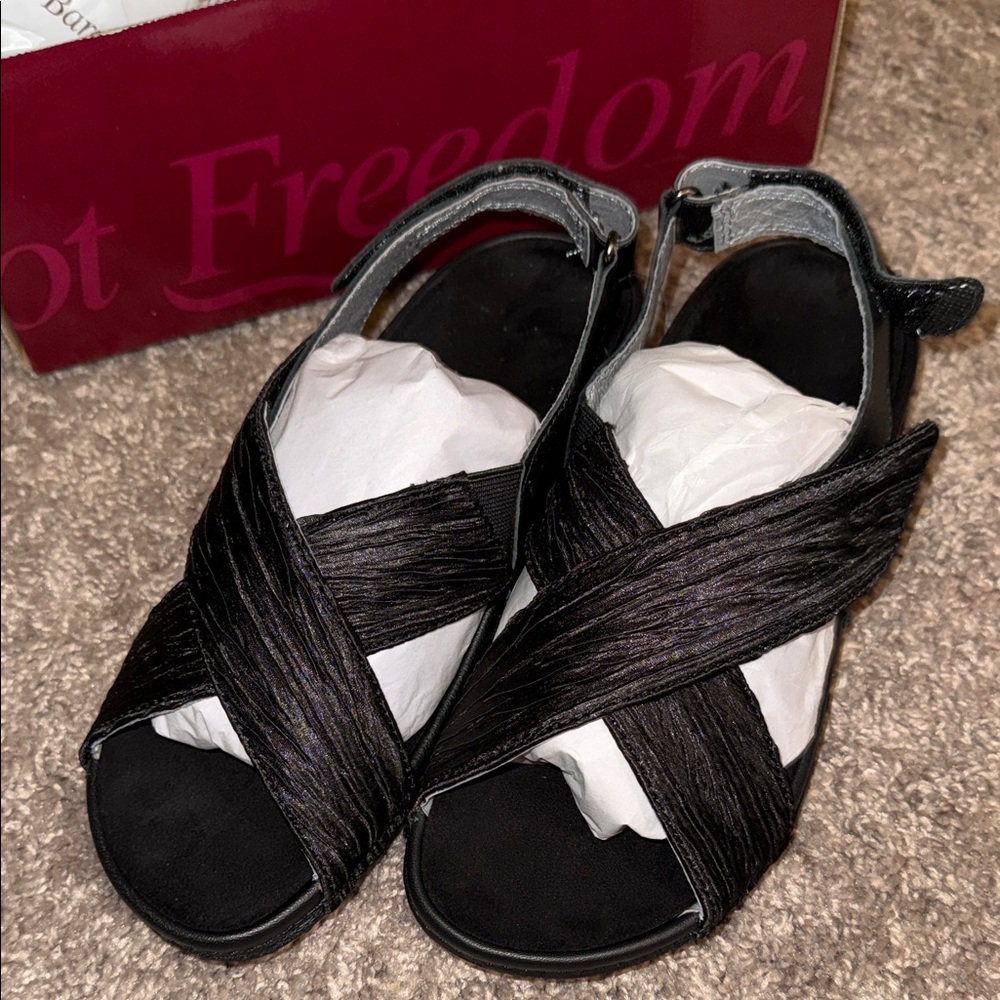 Drew Elegant/casual Black Women's Sandals - Size 7W